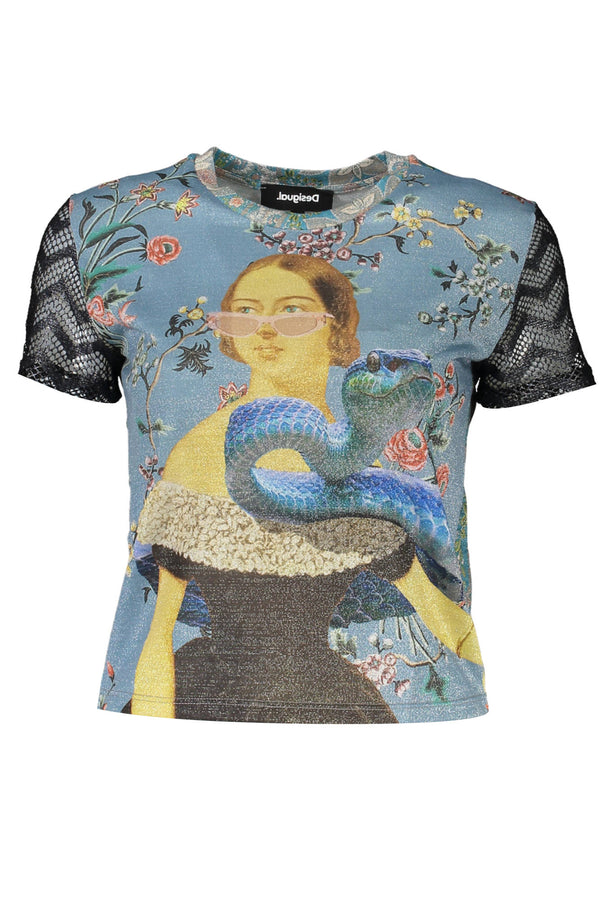 Desigual T-shirts Femme Bleu Ciel - stylesgateway
