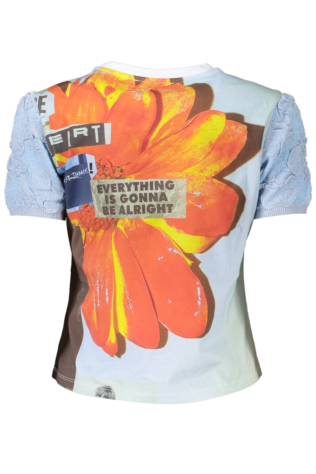 Desigual T-shirts Femme Bleu Ciel - stylesgateway