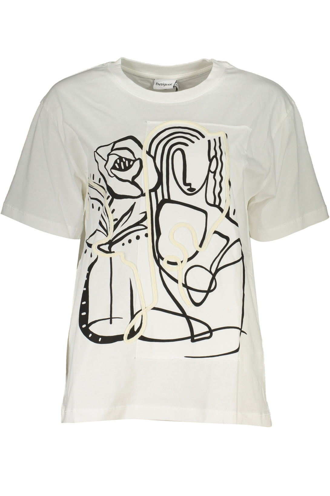 Desigual T-shirts Femme Blanc - stylesgateway
