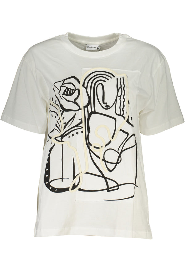 Desigual T-shirts Femme Blanc - stylesgateway