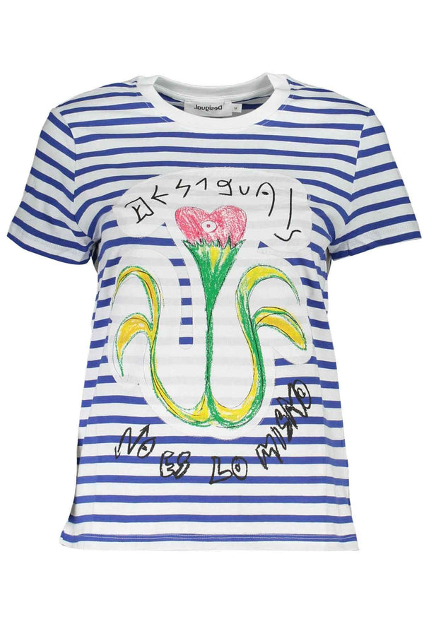 Desigual T-shirts Femme Bleu - stylesgateway