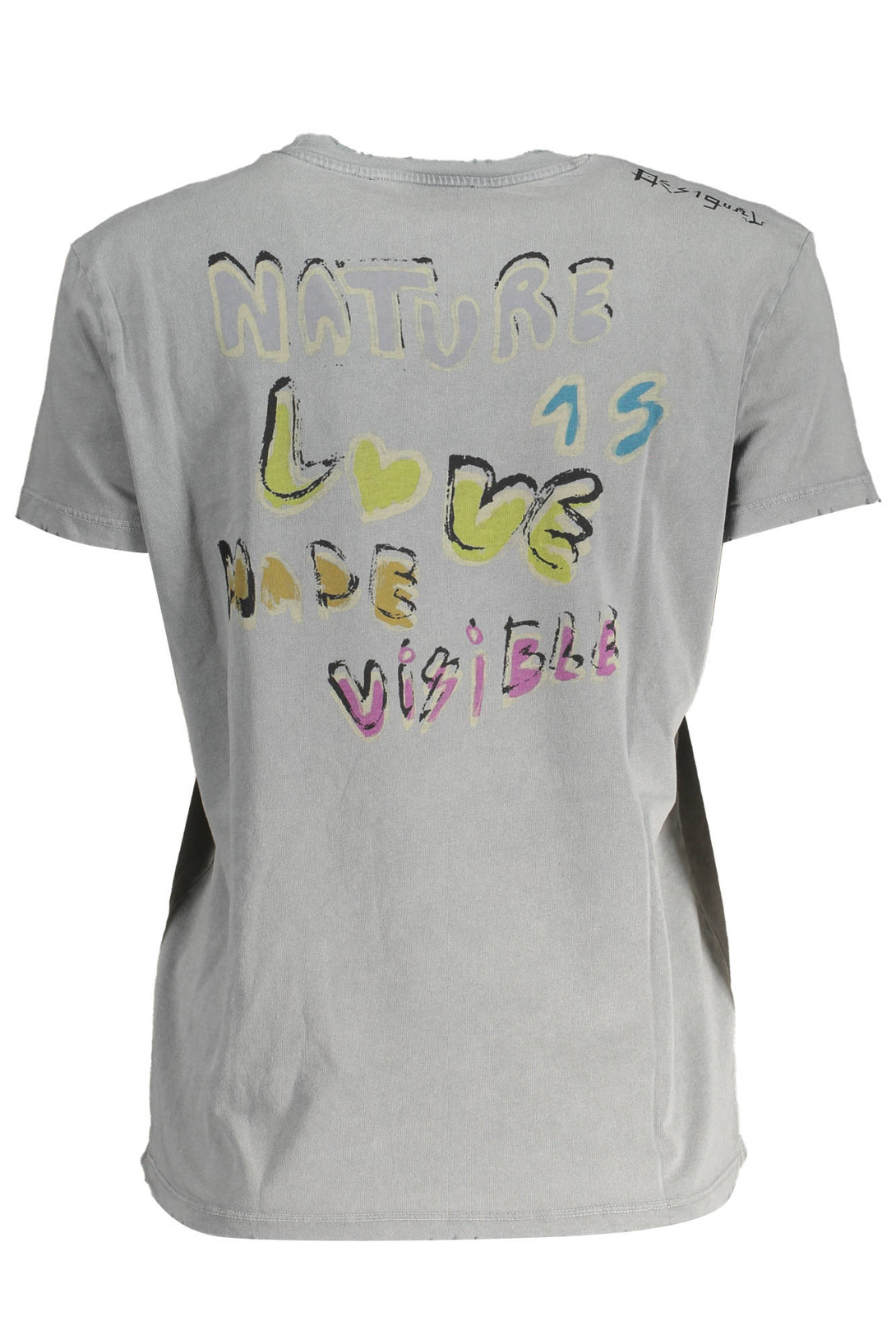 Desigual T-shirts Femme Gris - stylesgateway