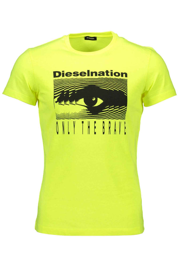 Diesel T-shirts Homme Jaune - stylesgateway