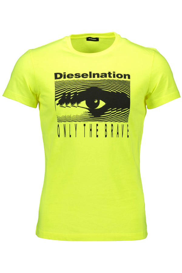 Diesel T-shirts Homme Jaune - stylesgateway