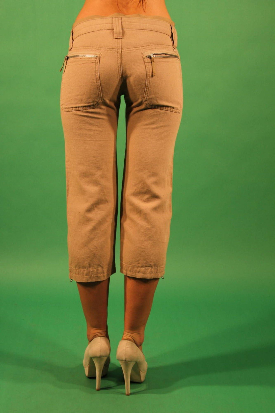 Gas Pantalons Femme Beige - stylesgateway