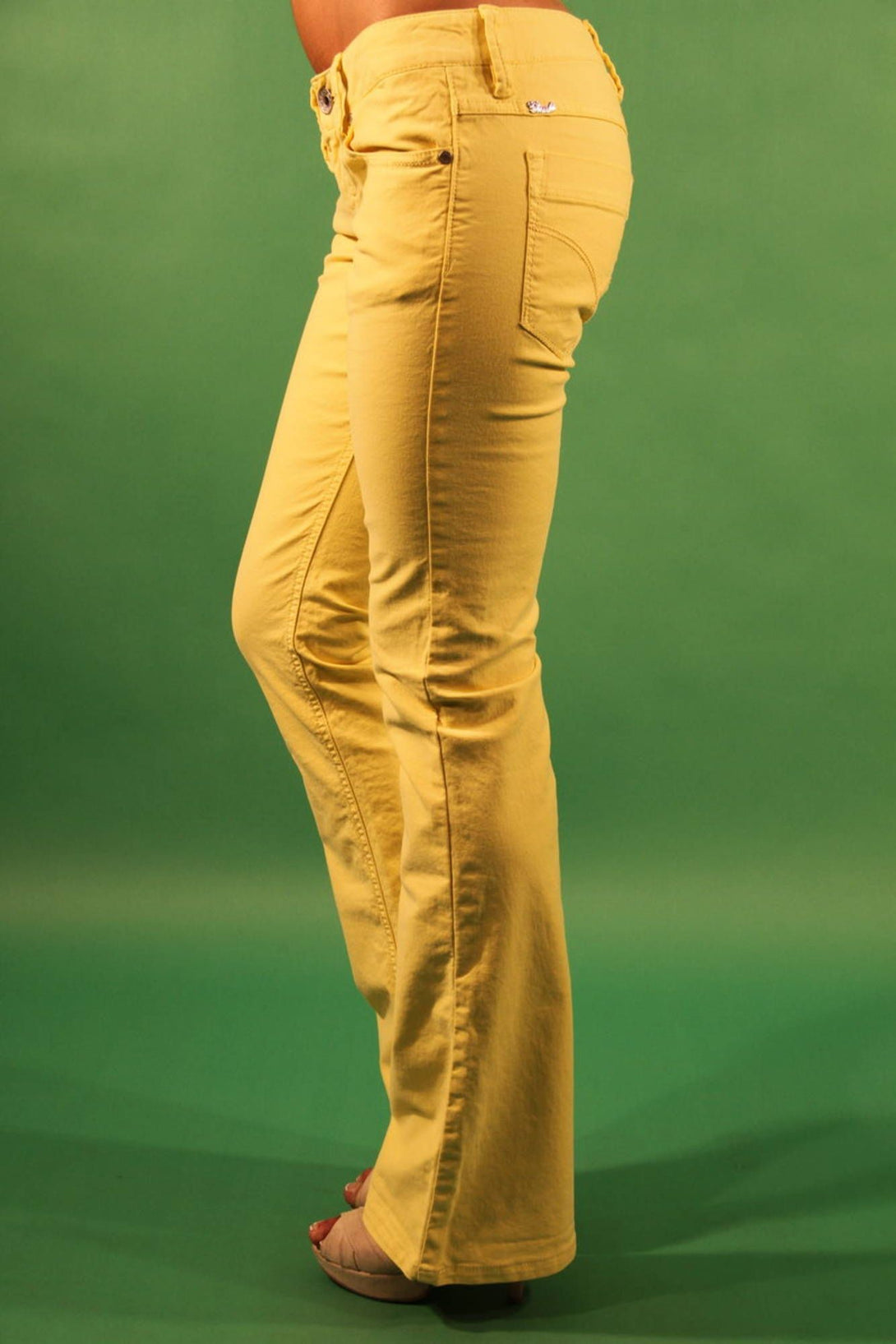 Gaudì Pantalons Femme Jaune - stylesgateway