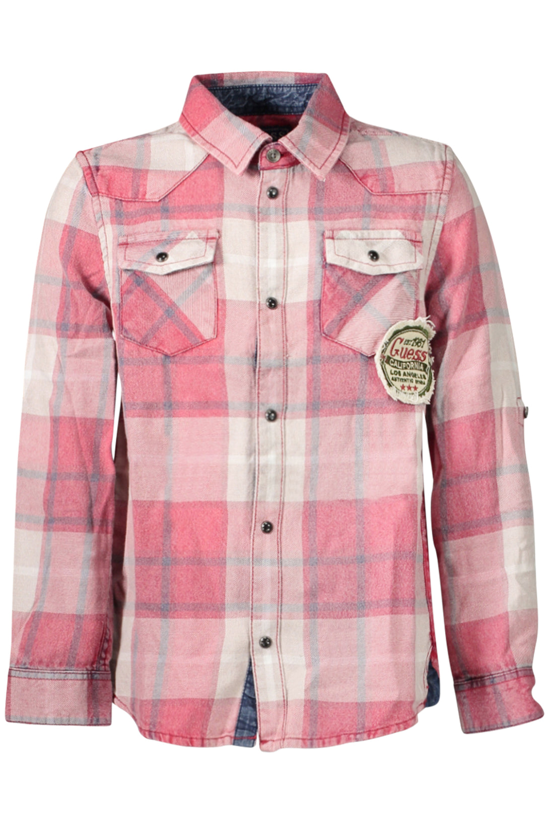 Guess Jeans Chemises Garçon Rouge - stylesgateway