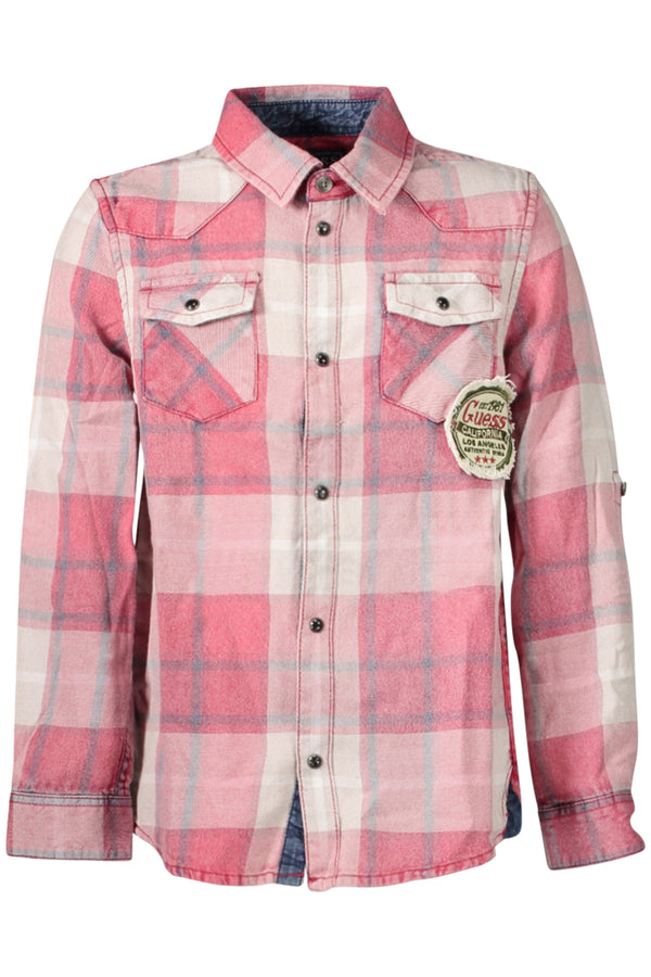 Guess Jeans Chemises Garçon Rouge - stylesgateway