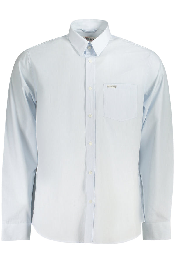 Guess Jeans Chemises Homme Bleu Ciel - stylesgateway