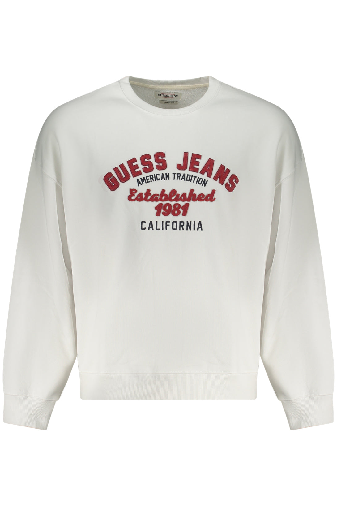 Guess Jeans Sweatshirts Homme Blanc - stylesgateway