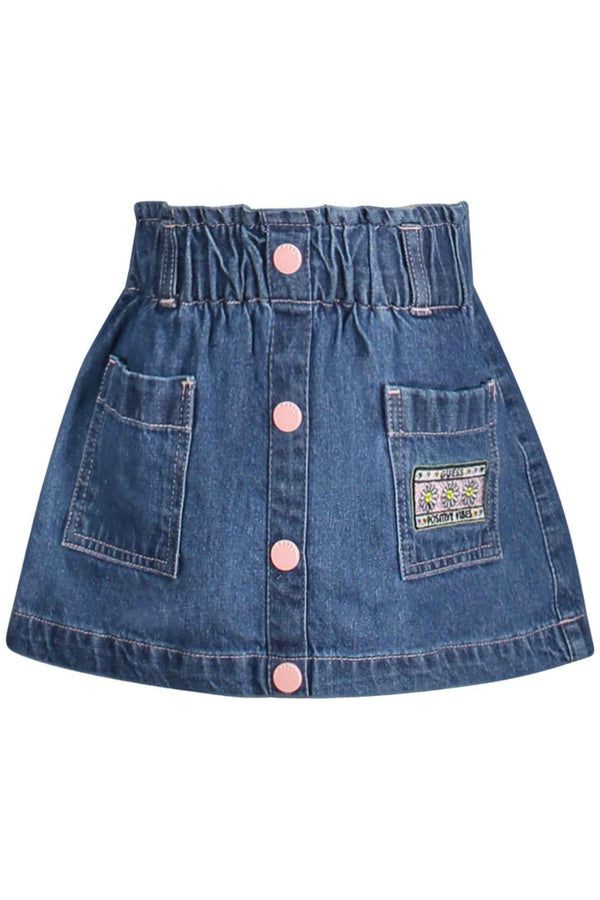 Guess Jeans Jupes Fille Bleu