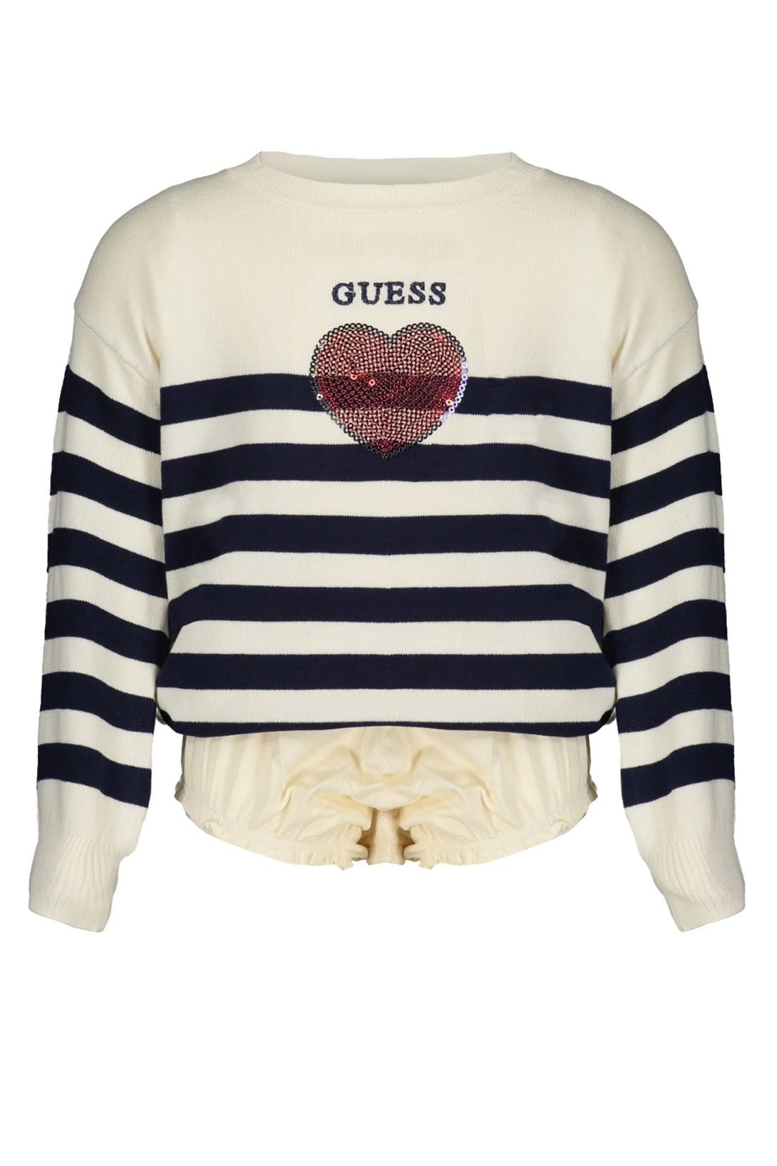 Guess Jeans Sweaters Fille Blanc - stylesgateway
