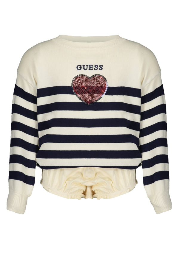 Guess Jeans Sweaters Fille Blanc - stylesgateway