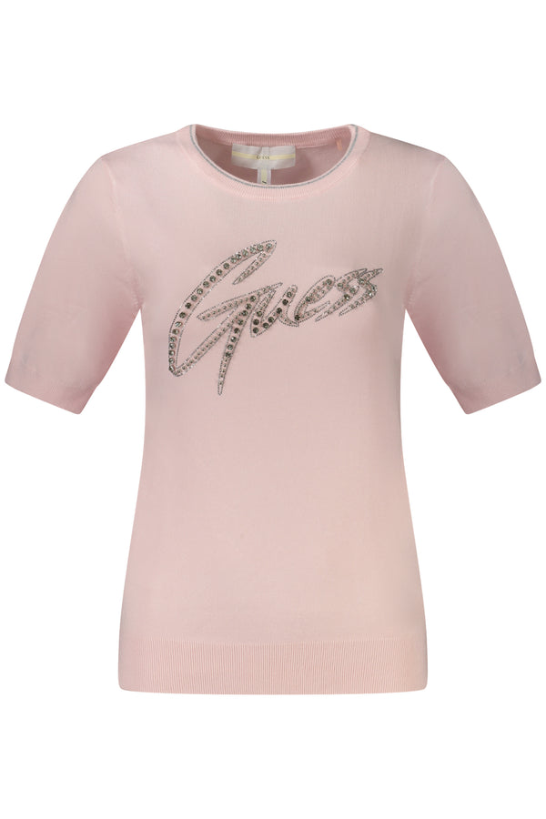 Guess Jeans Sweaters Femme Rose - stylesgateway