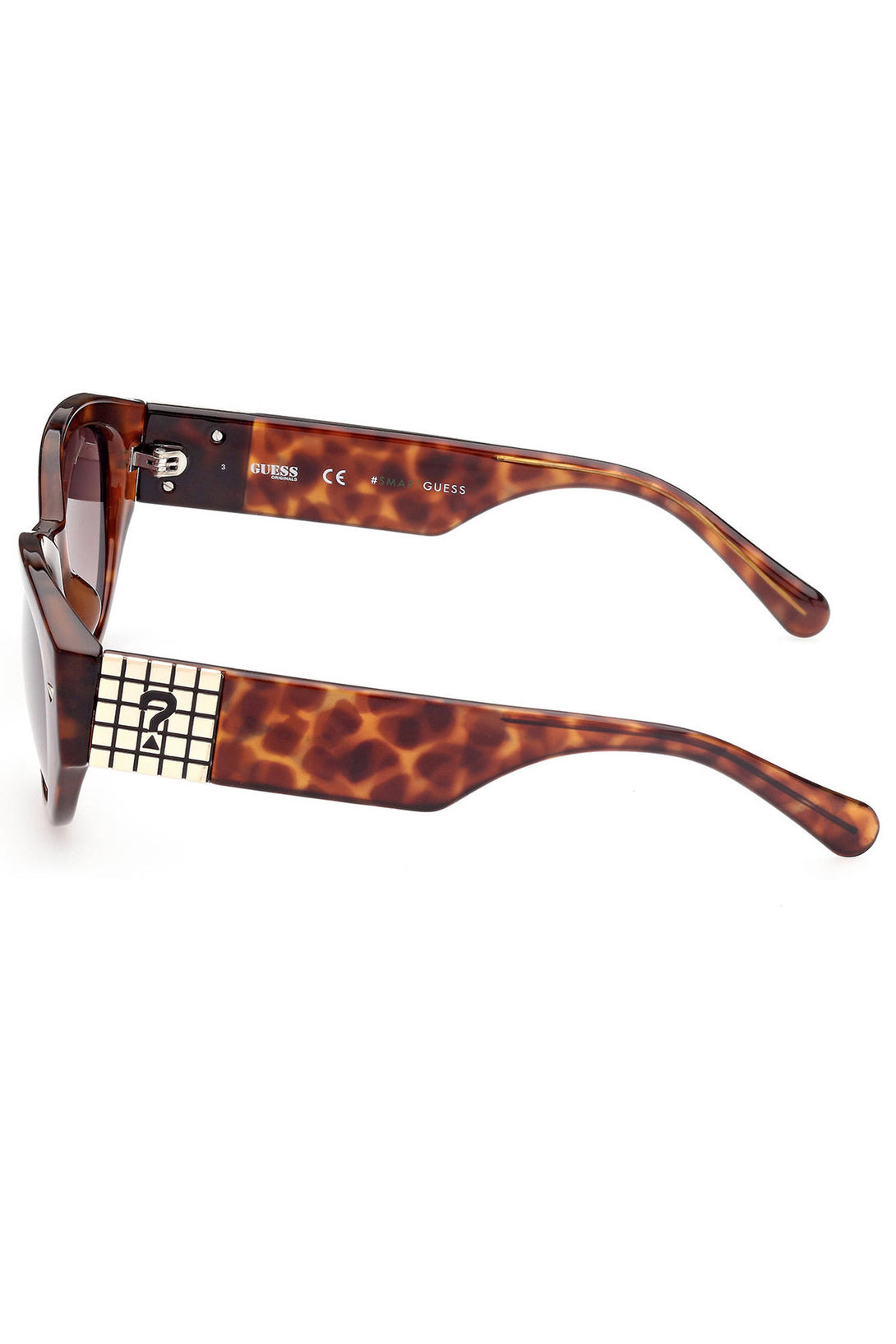 Guess Jeans Lunettes de soleil Femme Marron - stylesgateway