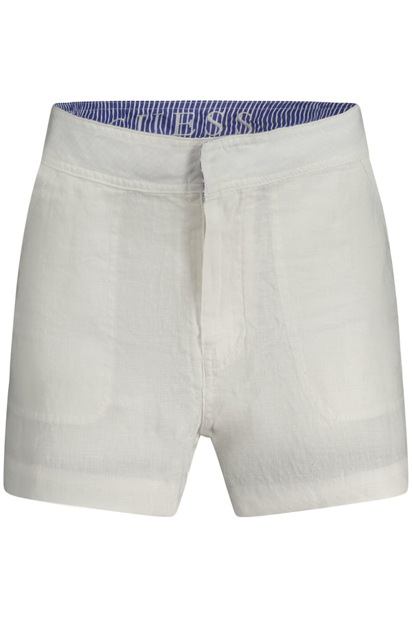 Guess Jeans Pantalons Femme Blanc - stylesgateway