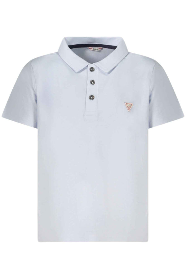Guess Jeans Polo Garçon Bleu Ciel
