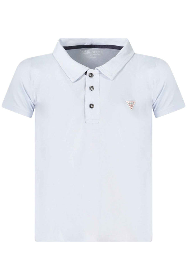 Guess Jeans Polo Garçon Bleu Ciel