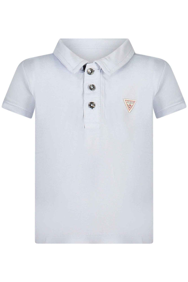Guess Jeans Polo Garçon Bleu Ciel