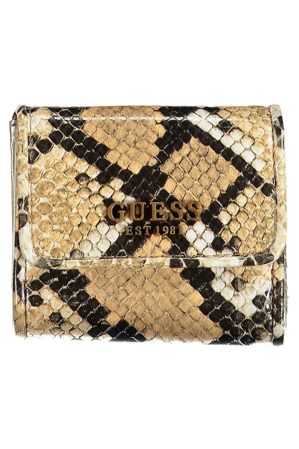 Guess Jeans Portefeuilles Femme Beige - stylesgateway