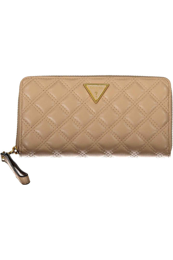 Guess Jeans Portefeuilles Femme Beige - stylesgateway