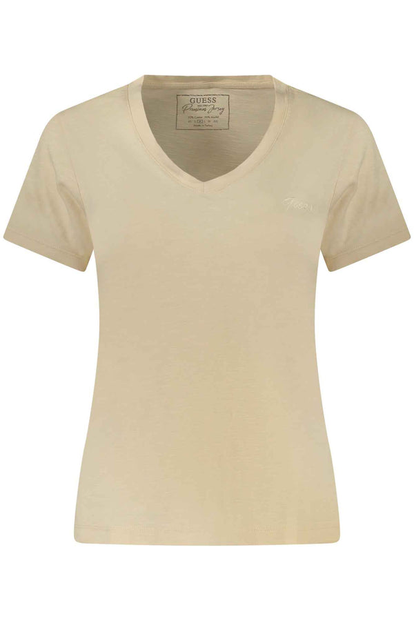 Guess Jeans T-shirts Femme Beige - stylesgateway