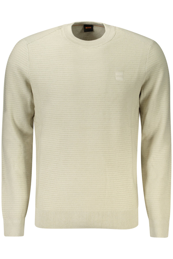 Boss Sweaters Homme Beige - stylesgateway
