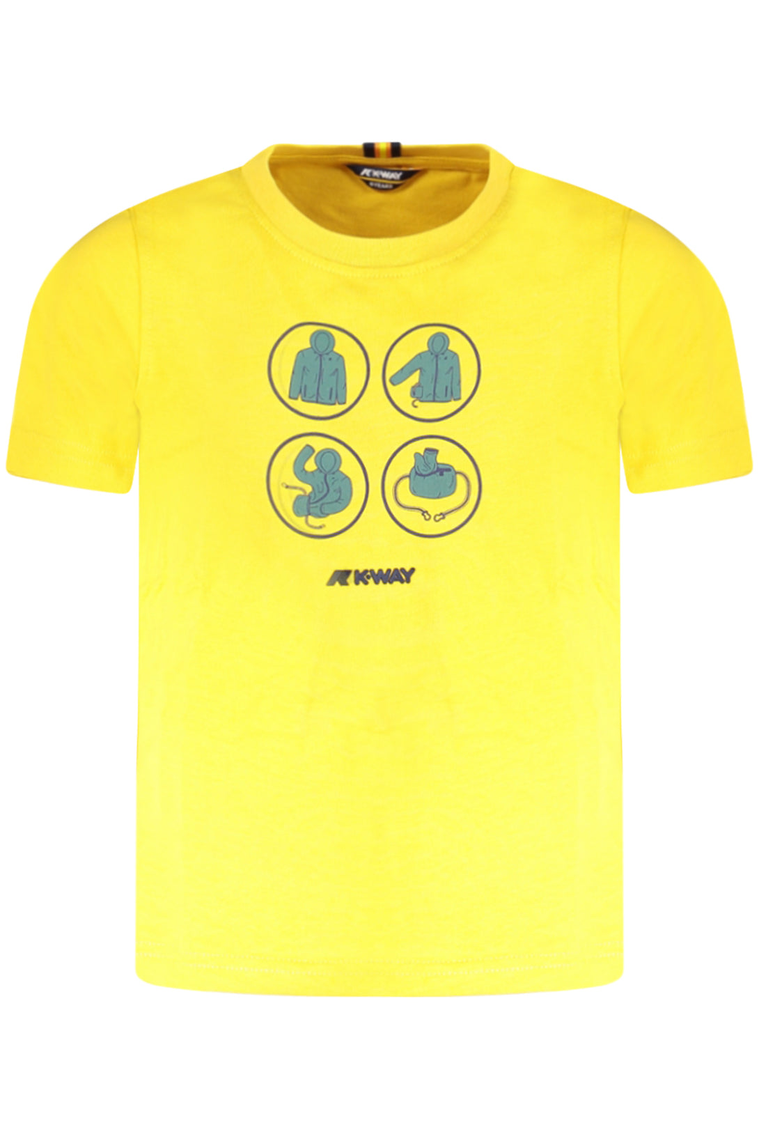 K-Way T-shirts Garçon Jaune - stylesgateway