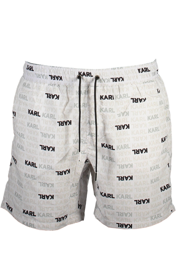 karl lagerfeld beachwear partie de maillot de bain sous l&#39;homme blanc