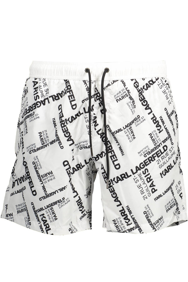 karl lagerfeld beachwear pièces de costume sous l&#39;homme blanc