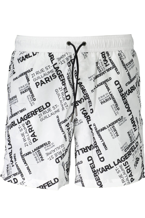 karl lagerfeld beachwear pièces de maillot de bain sous l&#39;homme blanc