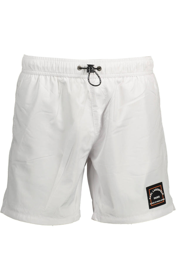 karl lagerfeld beachwear pièces de costume sous l&#39;homme blanc