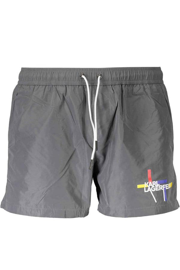 Karl Lagerfeld Beachwear Beachwear Homme Gris - stylesgateway