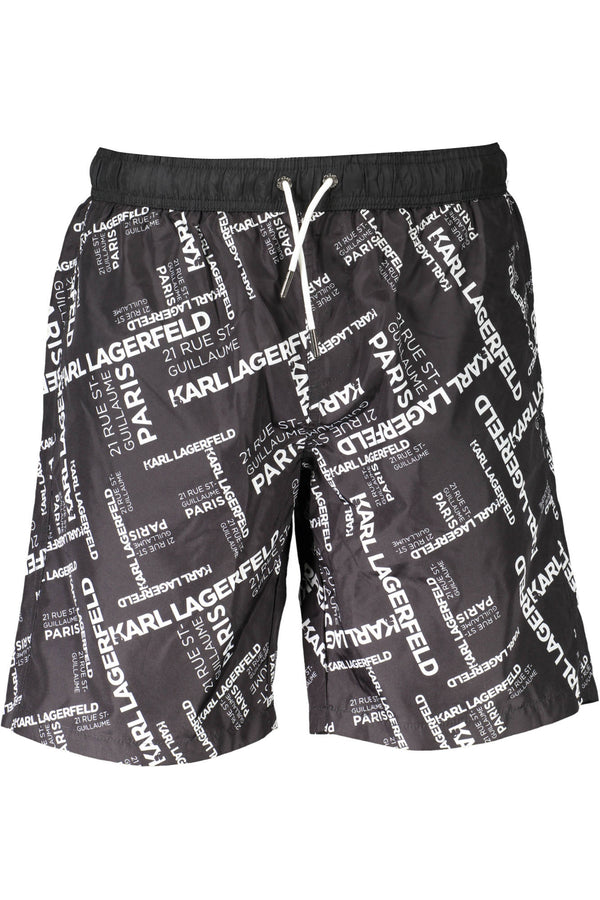 karl lagerfeld beachwear pièces de costume sous l&#39;homme noir