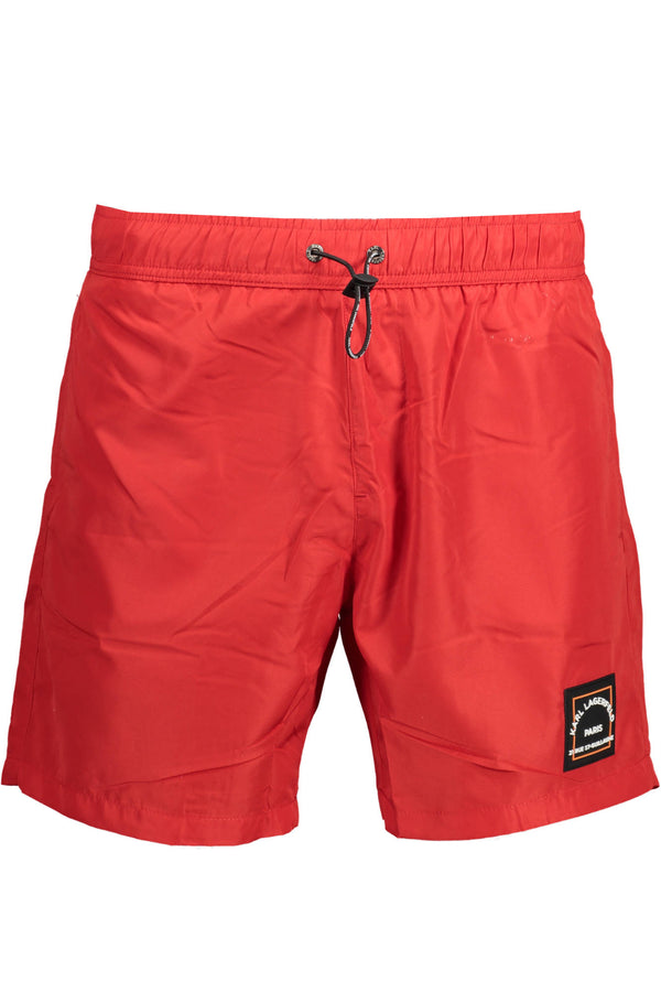 karl lagerfeld beachwear pièces de costume sous l&#39;homme rouge
