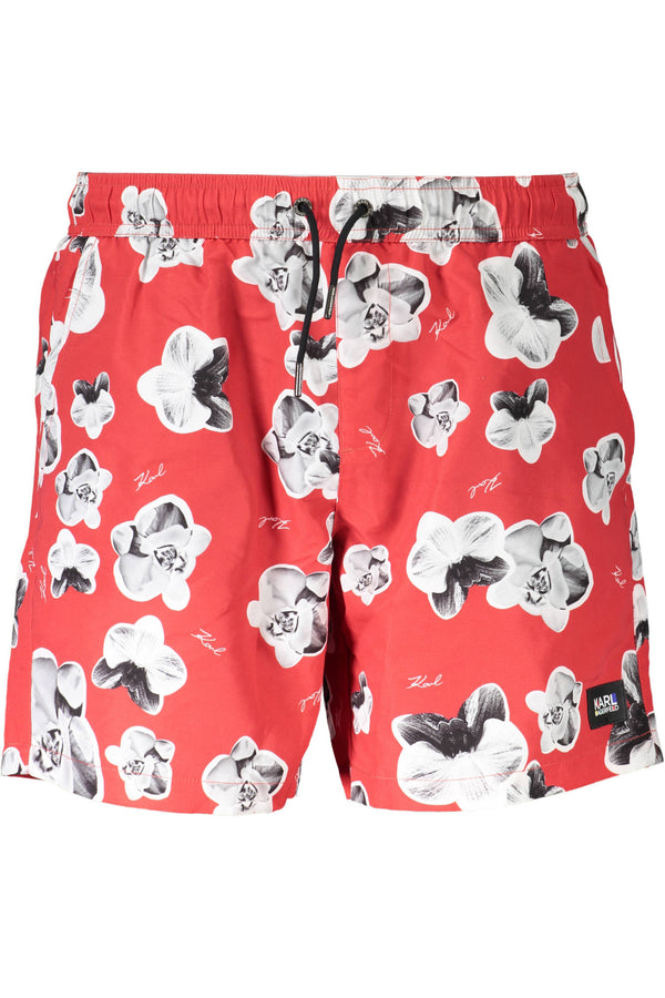 karl lagerfeld beachwear pièces de costume sous l&#39;homme rouge