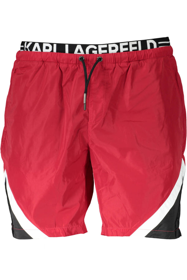 karl lagerfeld beachwear pièces de costume sous l&#39;homme rouge