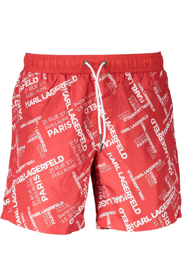 Karl Lagerfeld Beachwear Beachwear Homme Rouge - stylesgateway