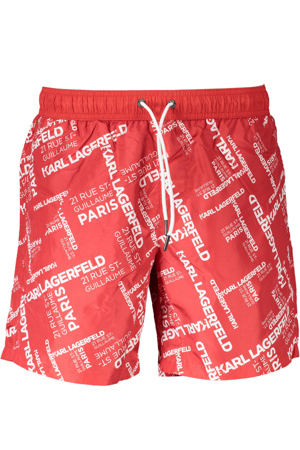 karl lagerfeld beachwear pièces de costume sous l&#39;homme rouge