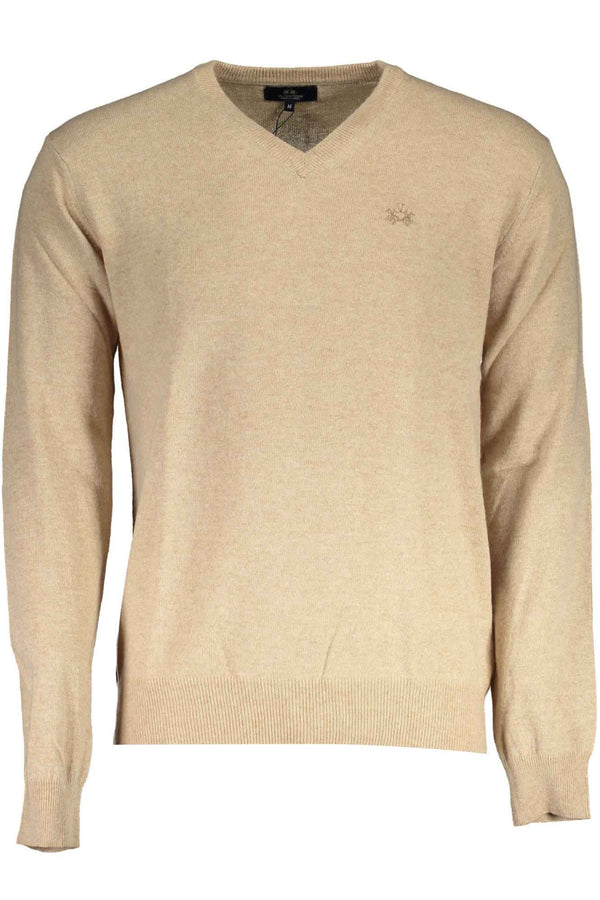 La Martina Sweaters Homme Beige - stylesgateway