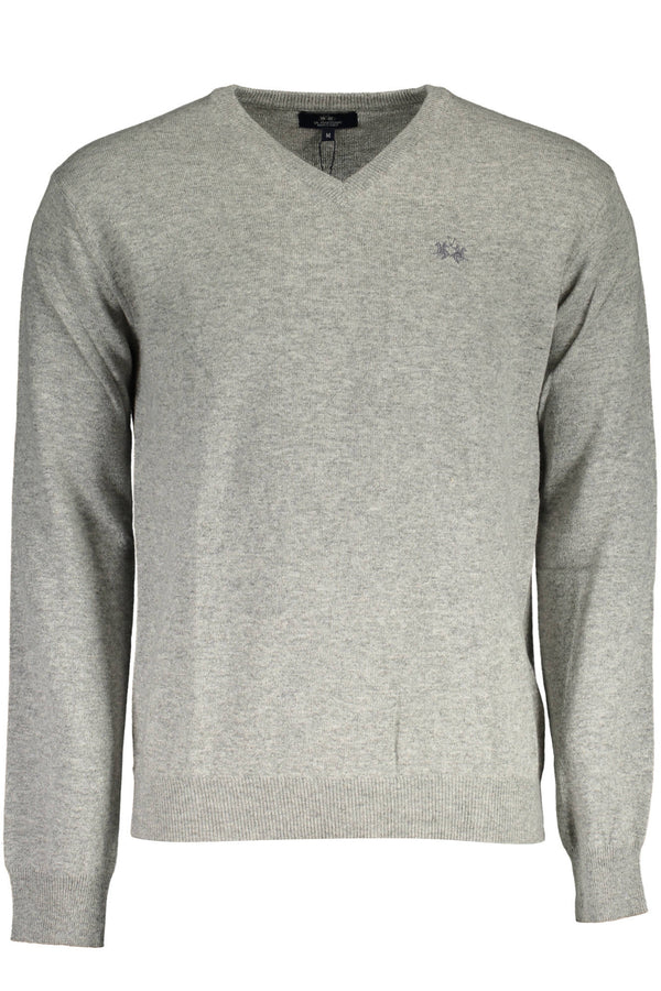 La Martina Sweaters Homme Gris - stylesgateway