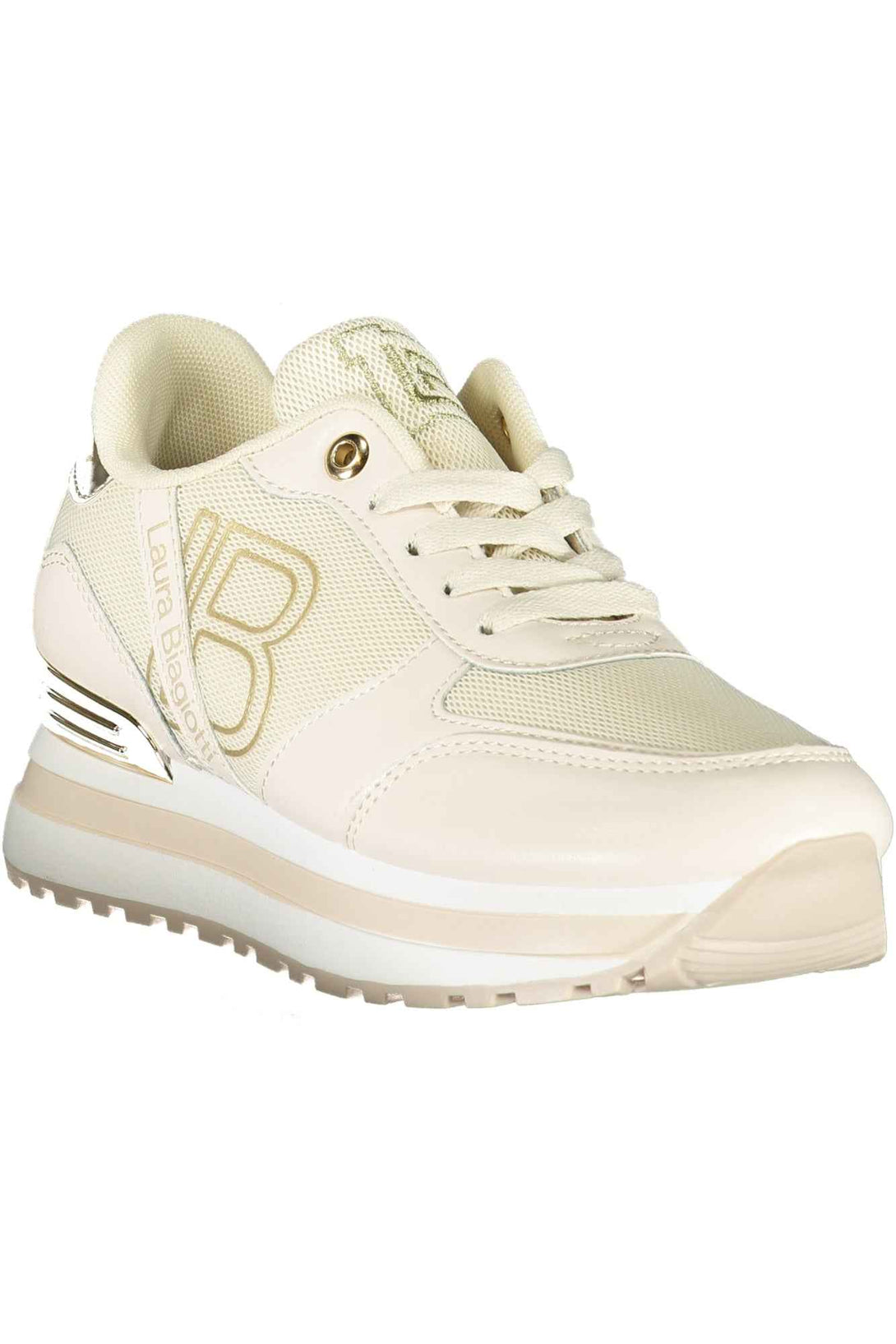 Laura Biagiotti Baskets Femme Beige - stylesgateway