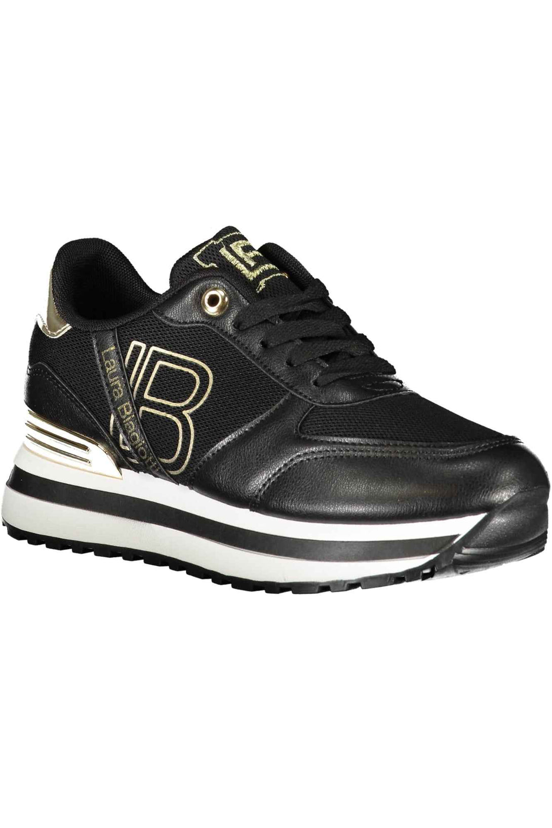 Laura Biagiotti Baskets Femme Noir - stylesgateway