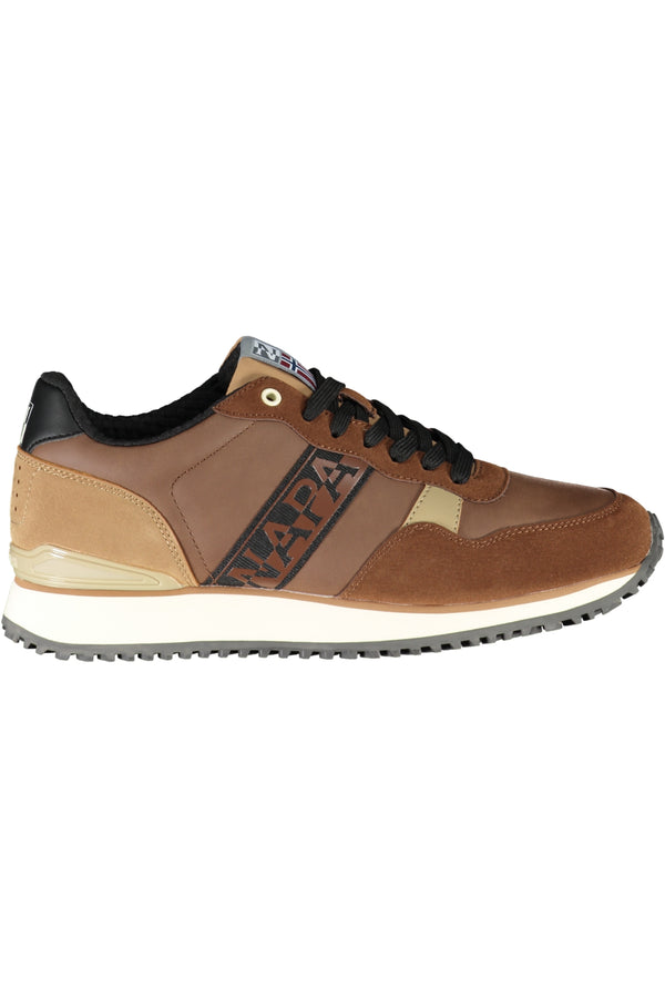 Napapijri Shoes Baskets Homme Marron - stylesgateway