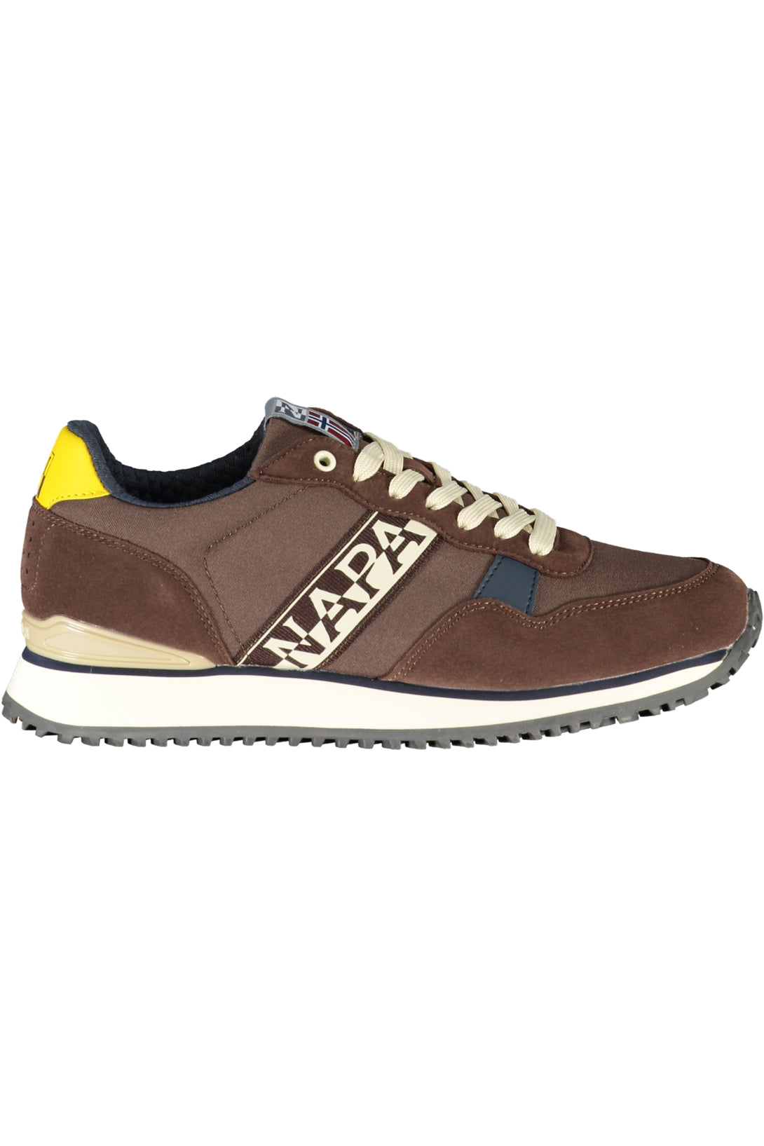 Napapijri Shoes Baskets Homme Marron - stylesgateway