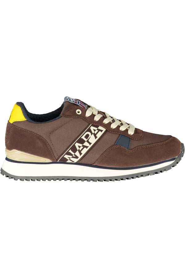 Napapijri Shoes Baskets Homme Marron - stylesgateway