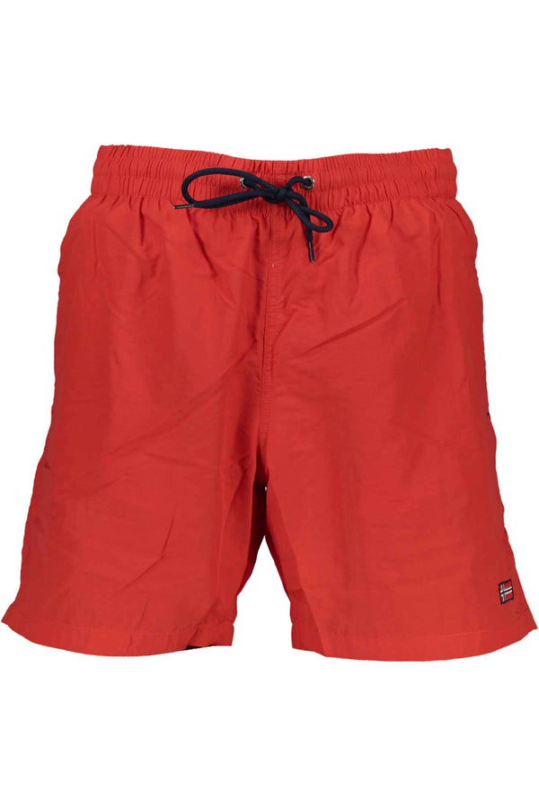 Norway 1963 Beachwear Homme Rouge - stylesgateway