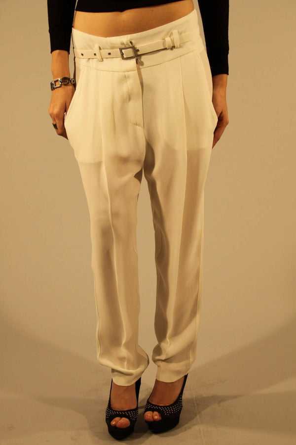 Patrizia Pepe Pantalons Femme Blanc - stylesgateway