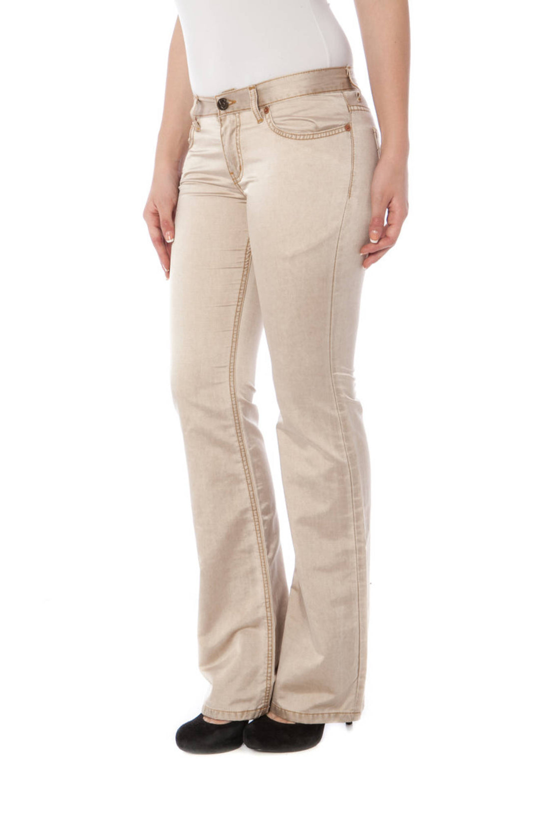 Phard Pantalons Femme Beige - stylesgateway
