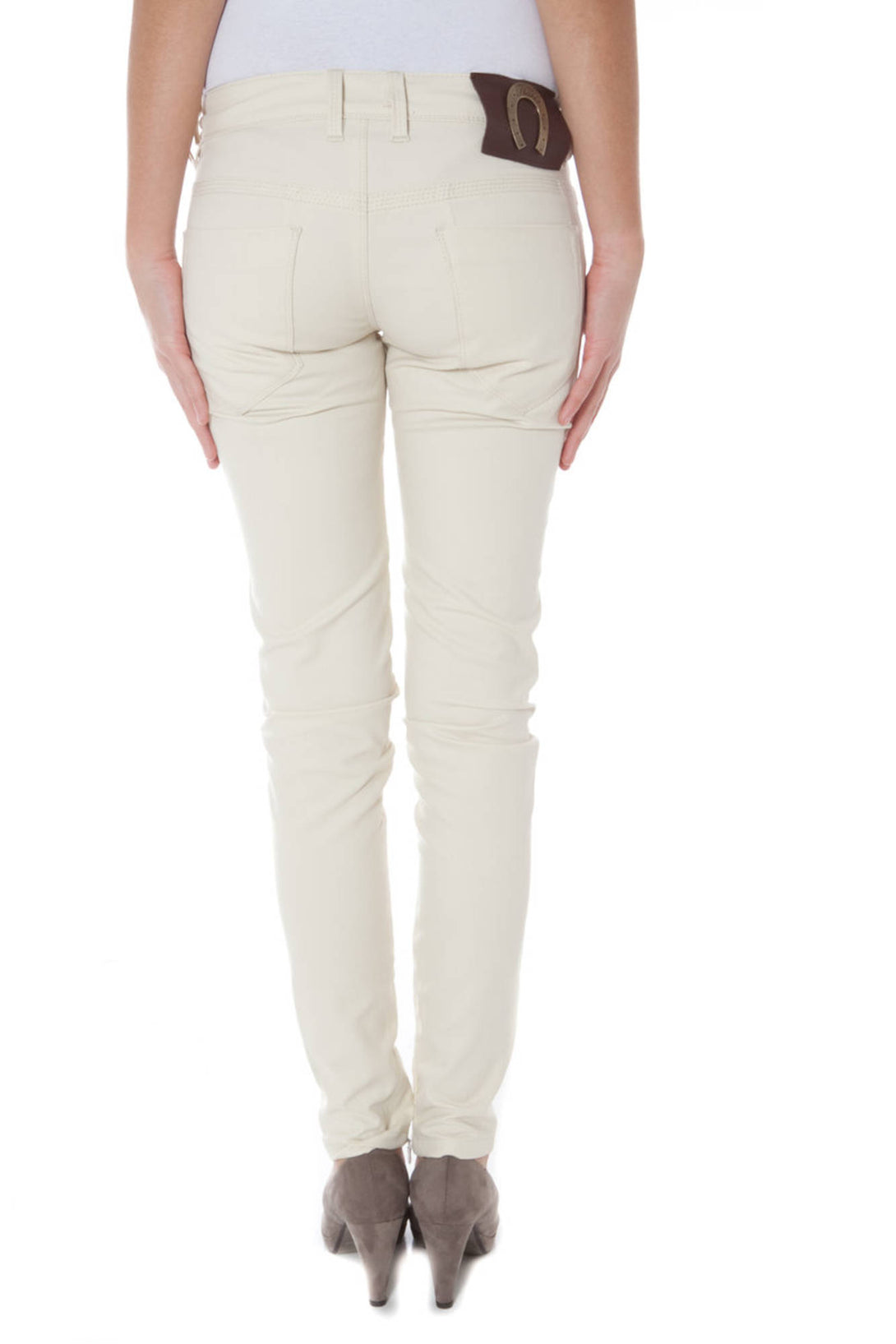Phard Pantalons Femme Beige - stylesgateway